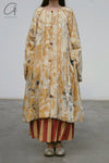 Mutedance 24 Autumn and Winter Loose Flower Dye Button Padded Jacket MD-MD24FW109-GOLD MD24FW110 MD24FW109